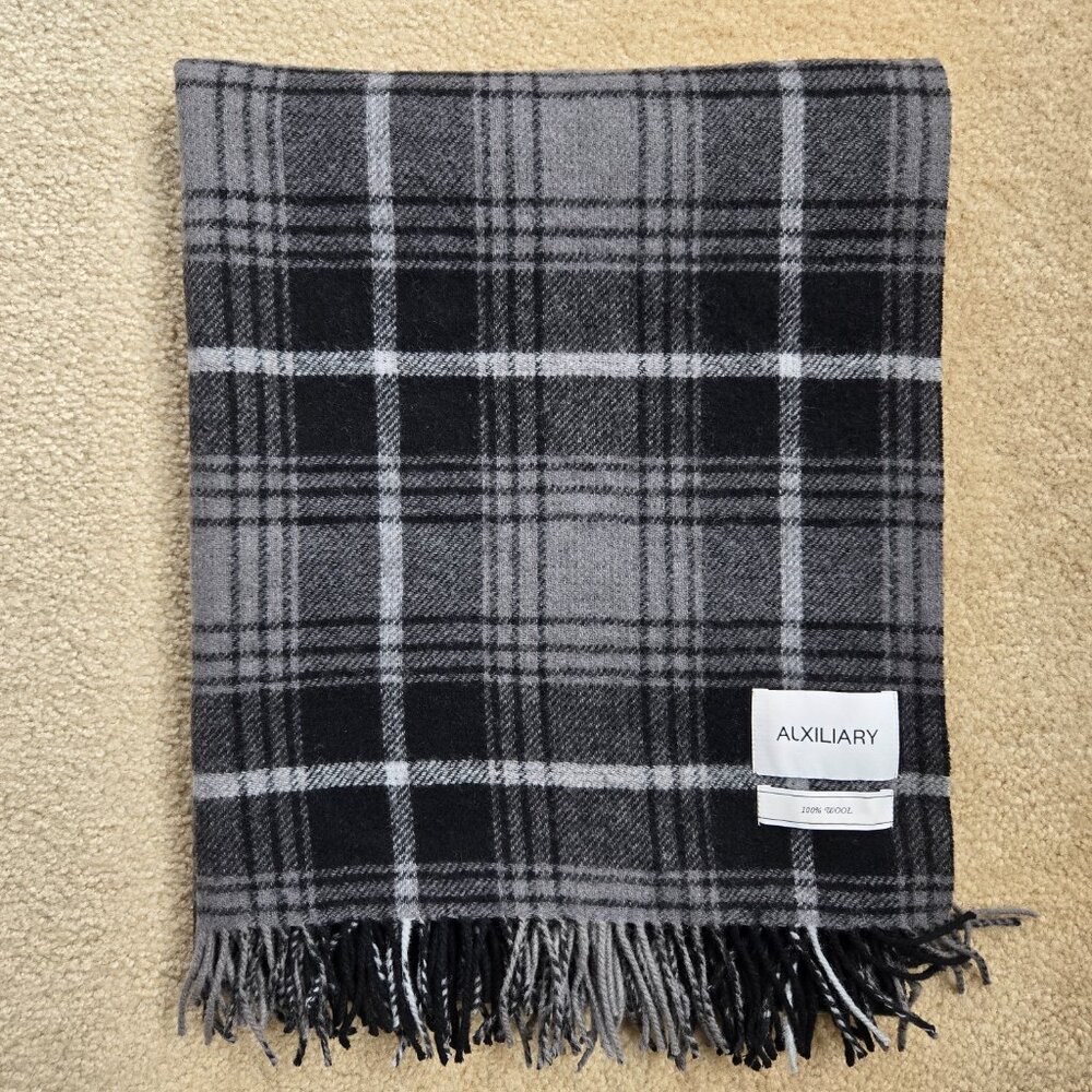Auxiliary Reversible THICK Wool Scarf---2 SCARVES IN 1! Aritzia - Picture 10 of 13
